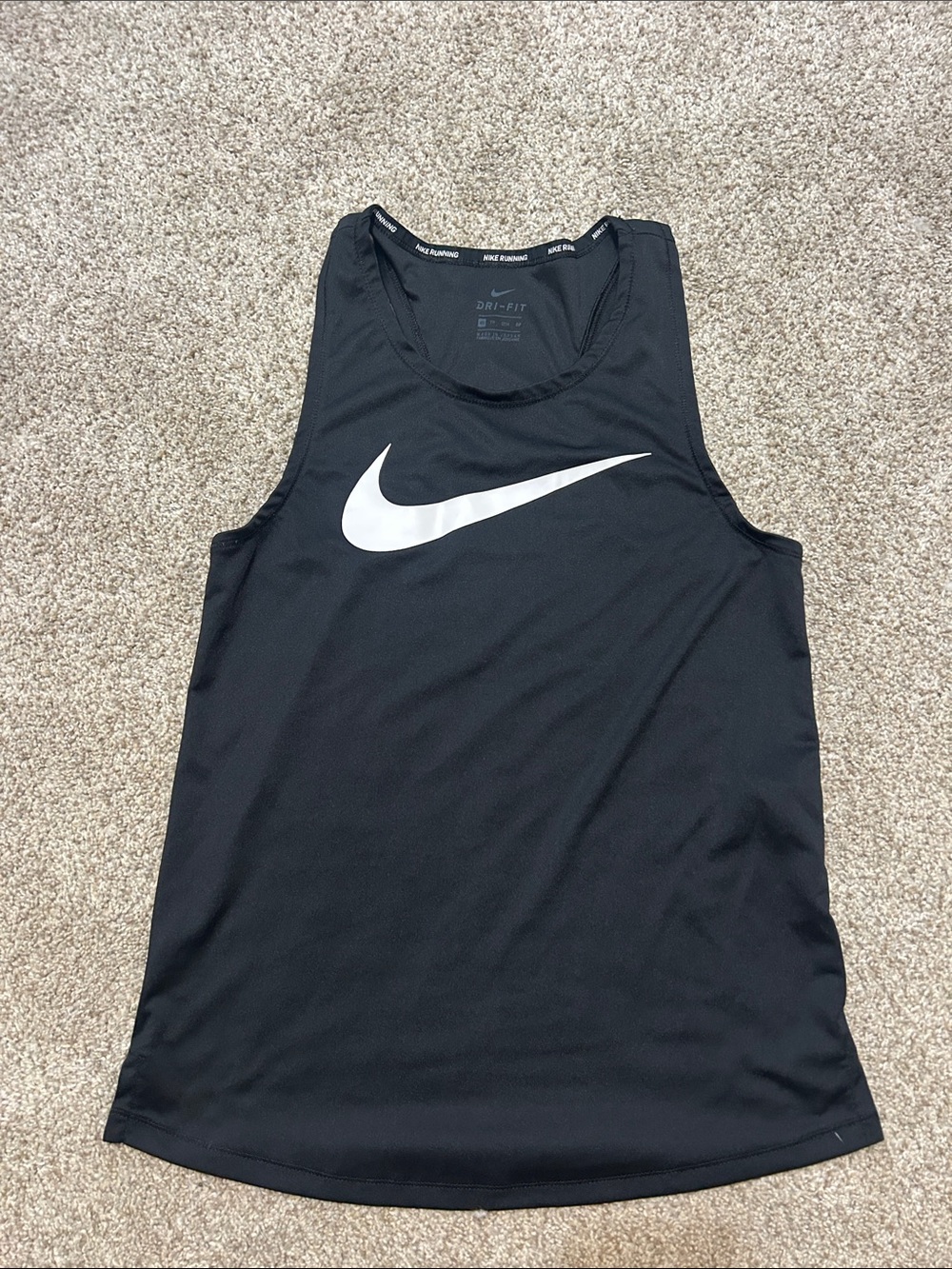 Nike women’s  Black running dri-fit tank
